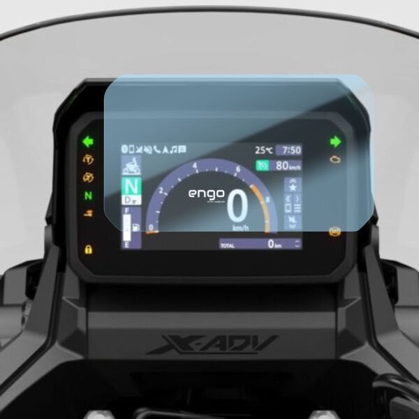 Honda X-ADV Ekran Koruyucu 5 inç 2025 9H Parlak Nano Şeffaf