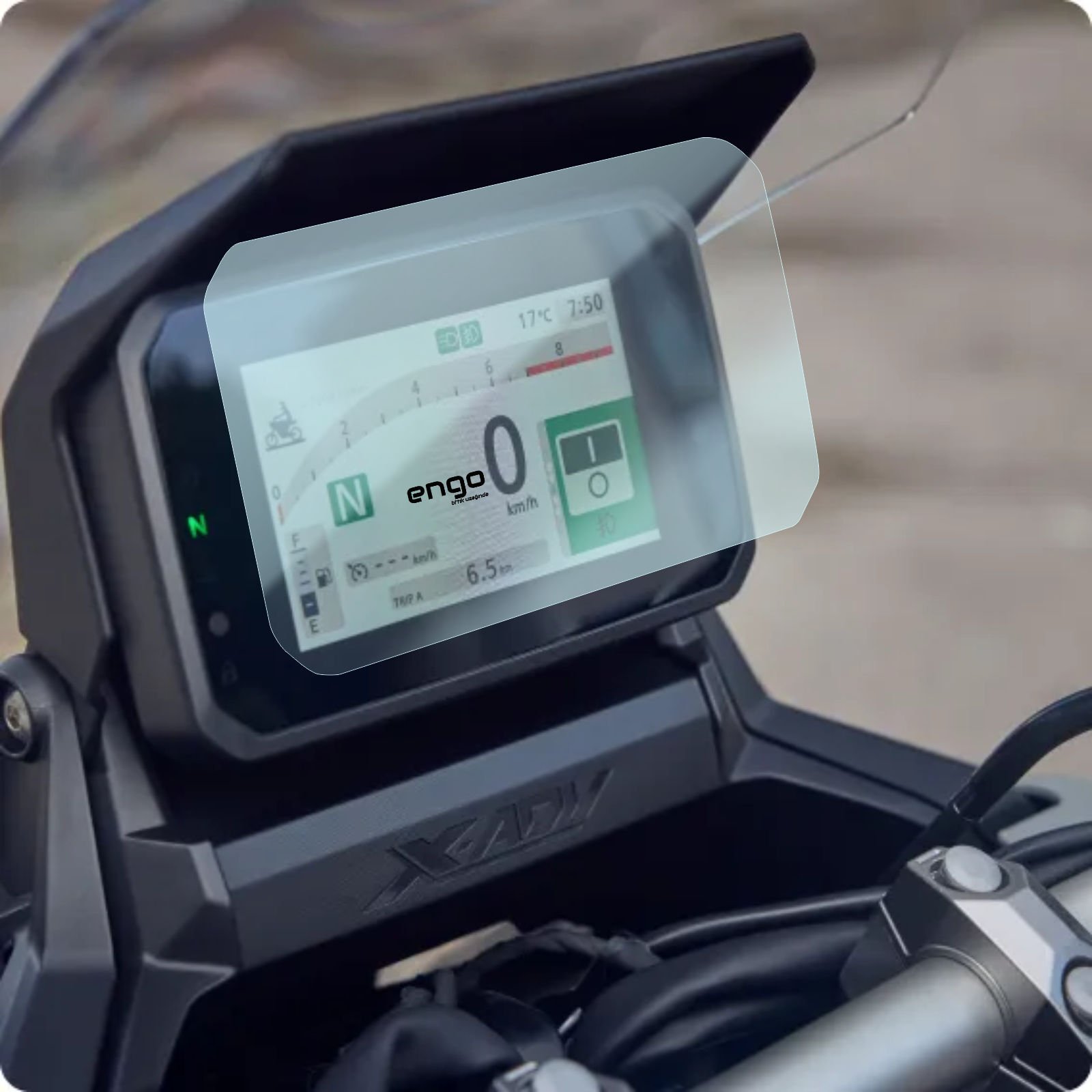Honda X-ADV Ekran Koruyucu 5 inç 2025 9H Parlak Nano Şeffaf