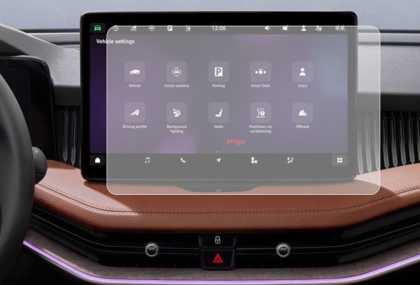 Skoda Kodiaq 10 inç Mat Ekran Koruyucu Multimedya Şeffaf