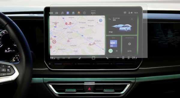 Volkswagen Tiguan 12.9 inç Multimedya Mat Ekran Koruyucu