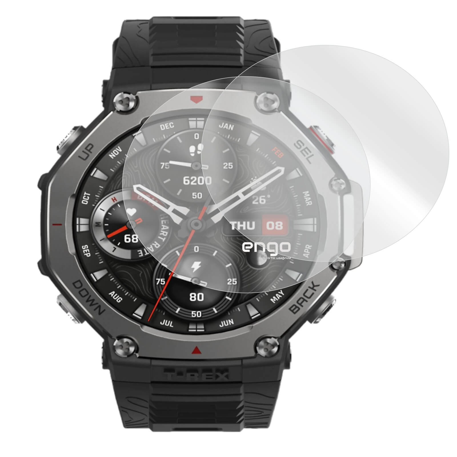 Amazfit T-Rex 3 Mat Ekran Koruyucu Anti Glare 2’li Set