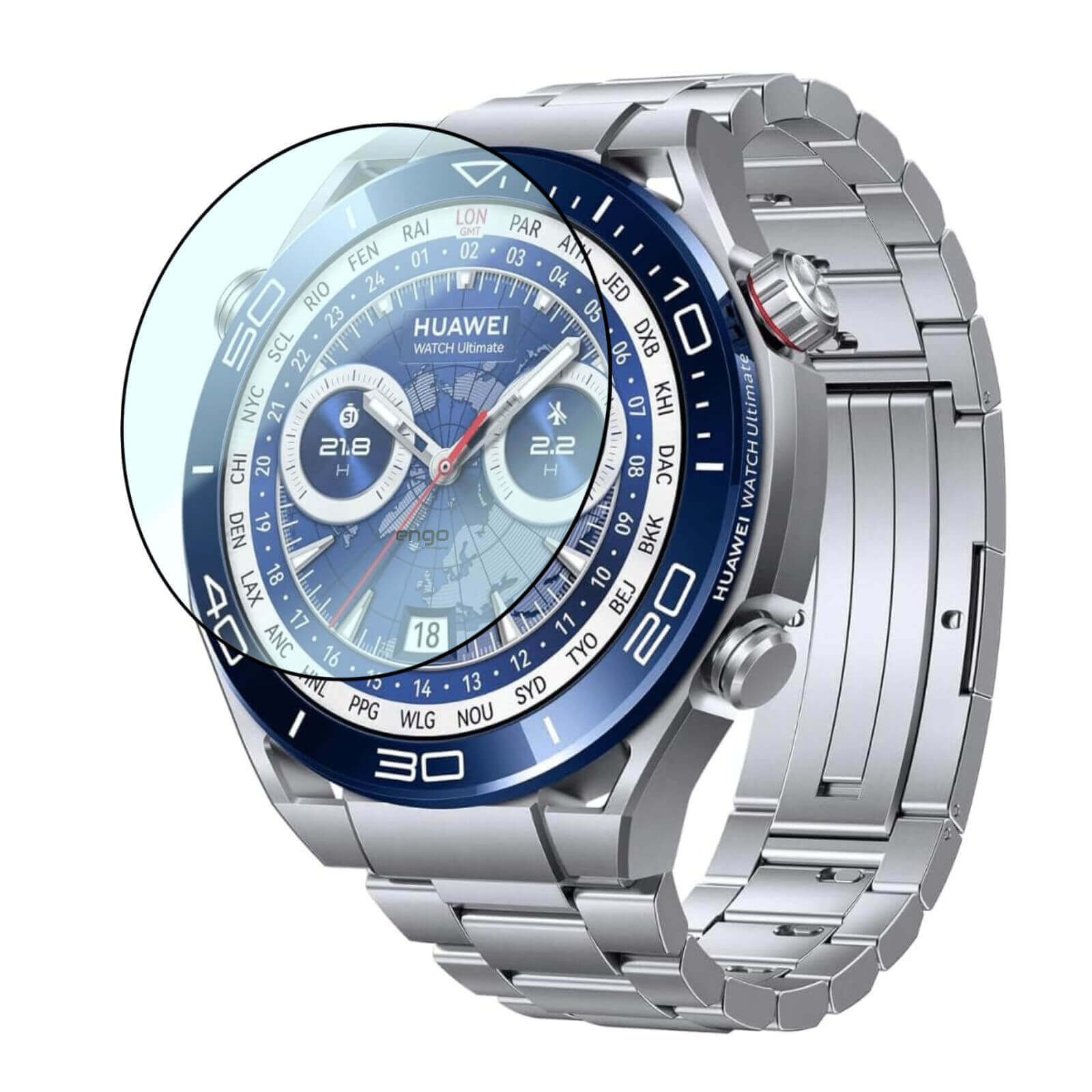 Huawei Watch Ultimate Ekran Koruyucu Flexible Tam Kaplama Engo