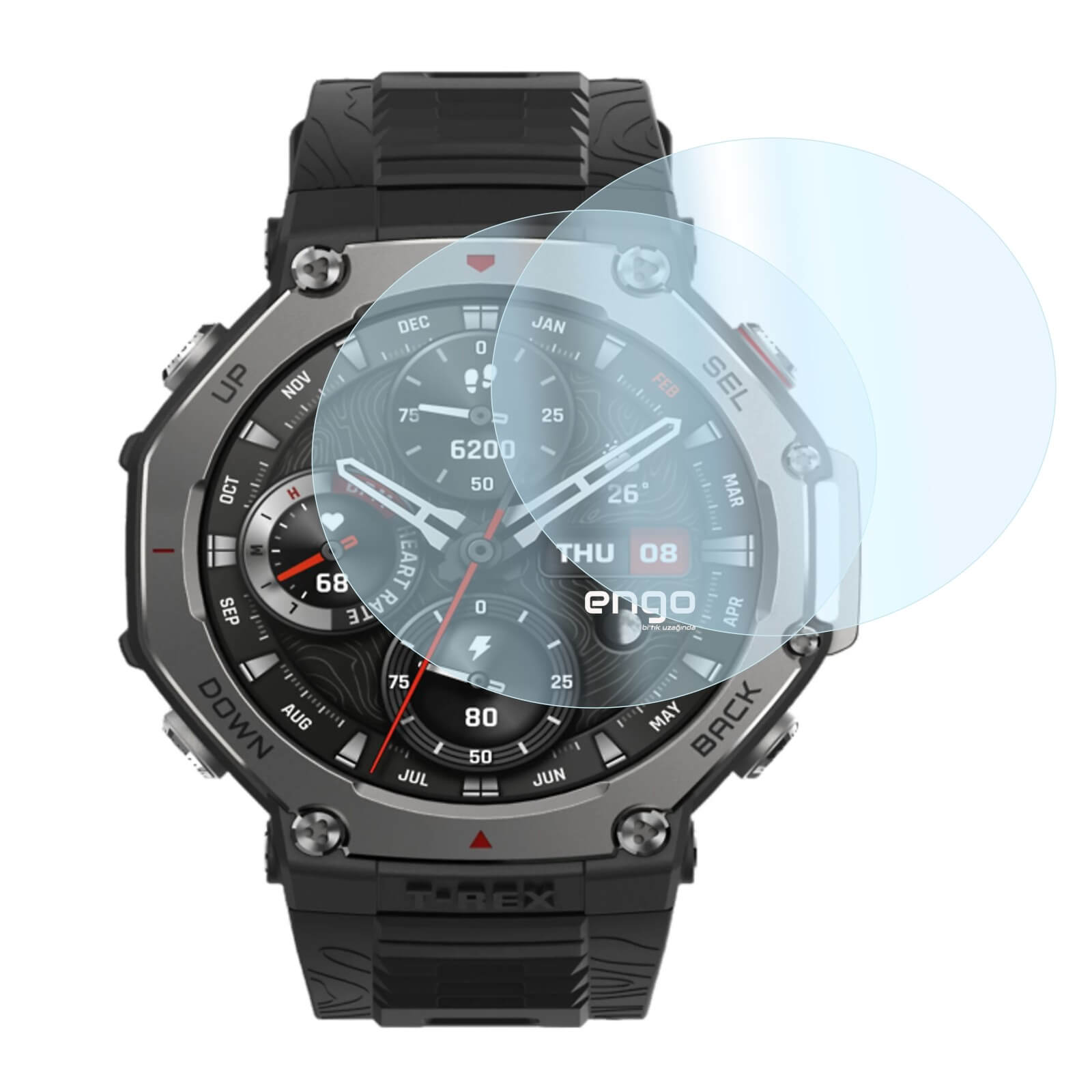 Amazfit T-Rex 3 Ekran Koruyucu Nano Şeffaf 9H Sertlik