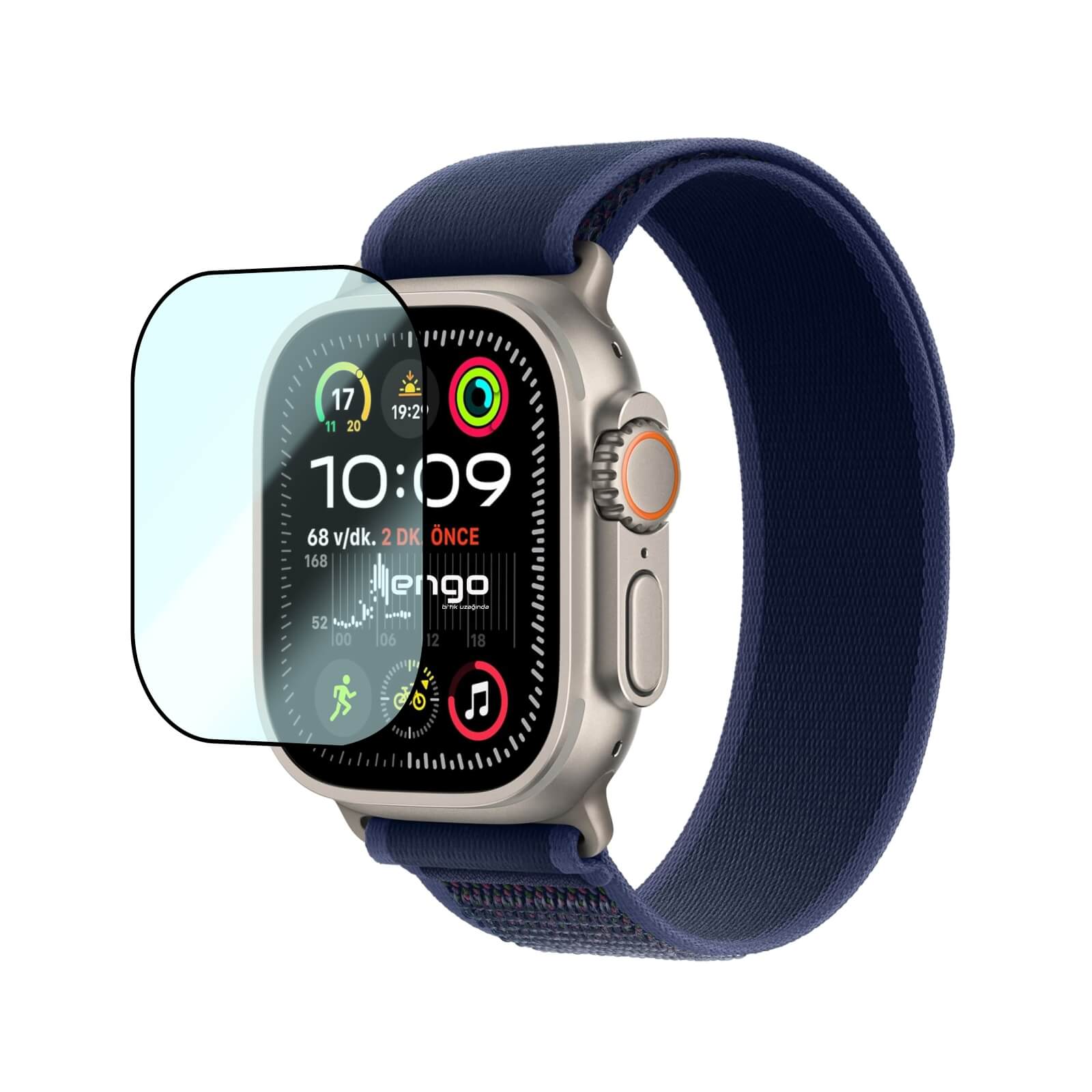 Apple Watch Ultra Ekran Koruyucu Flexible Tam Kaplama 1 ve 2 49mm 2a