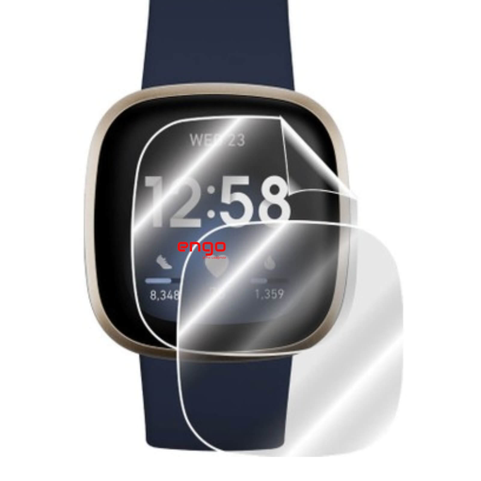 Fitbit Versa 3 Ekran Koruyucu TPU Film Şeffaf 2 Adet