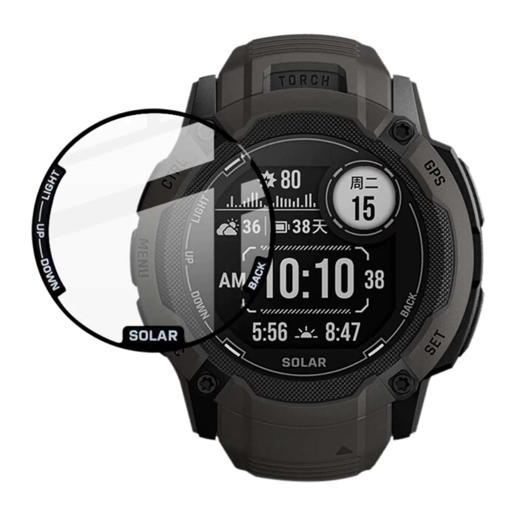 Garmin Instinct 2X 50mm Ekran Koruyucu Flexible Tam Kaplama Engo