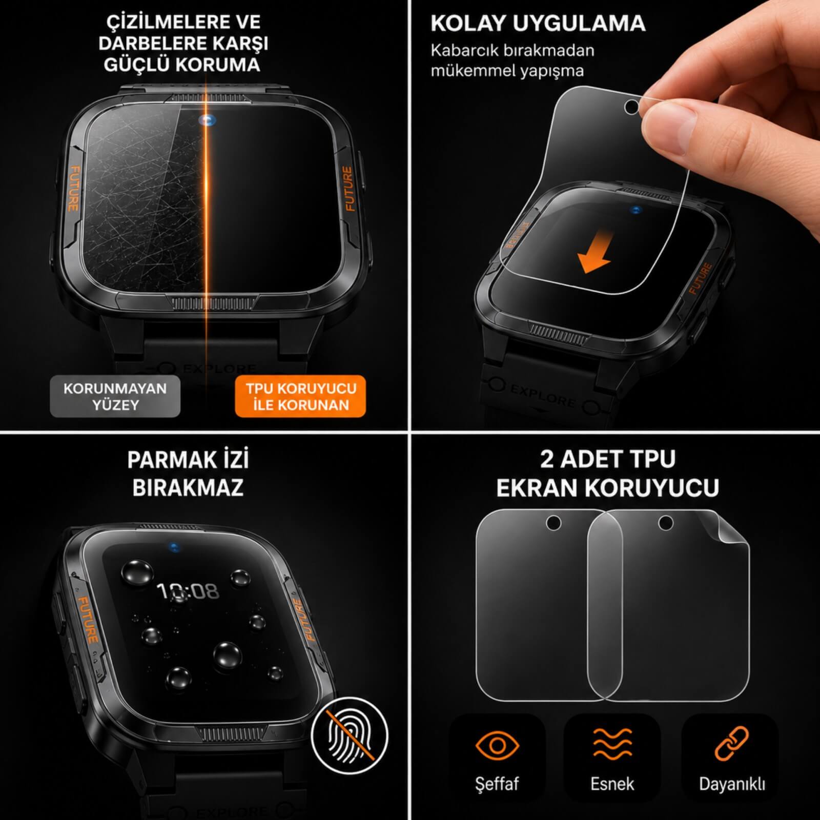Honor Choice Kids Watch Plus Ekran Koruyucu TPU