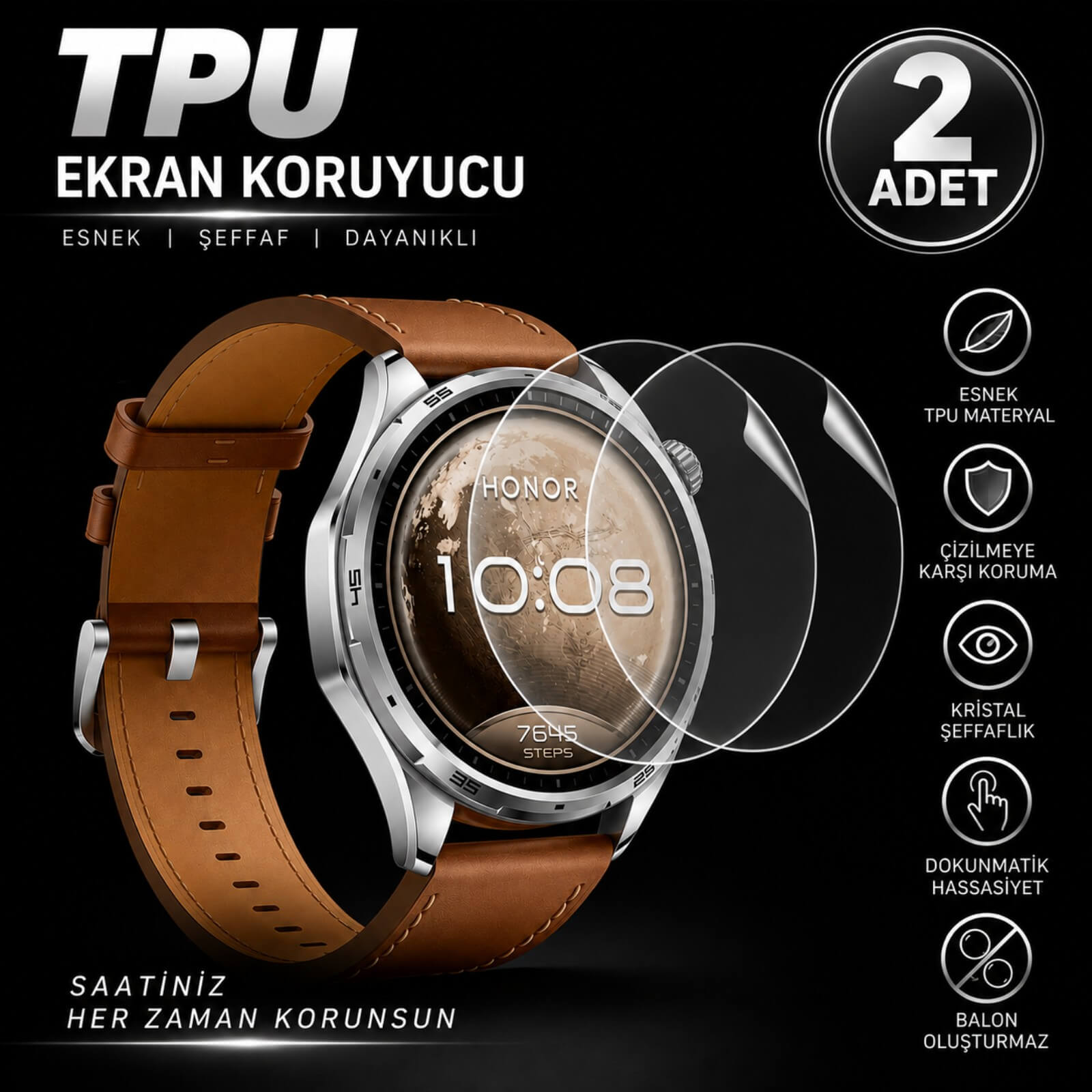 Honor Watch 6 Ekran Koruyucu TPU