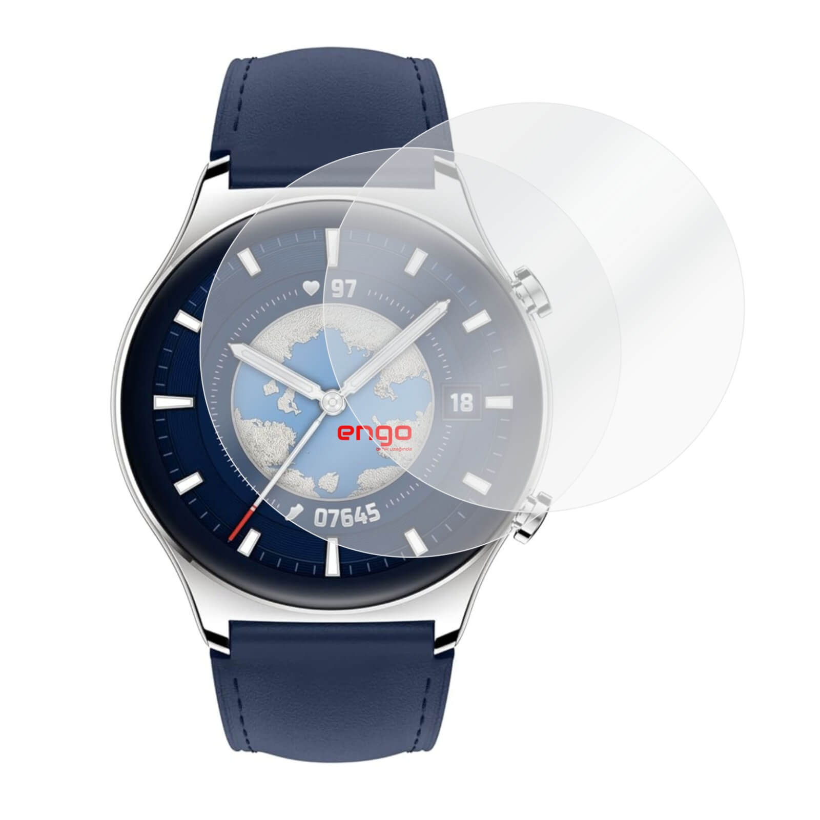 Honor Watch GS 3 Ekran Koruyucu TPU Film Şeffaf 2 Adet