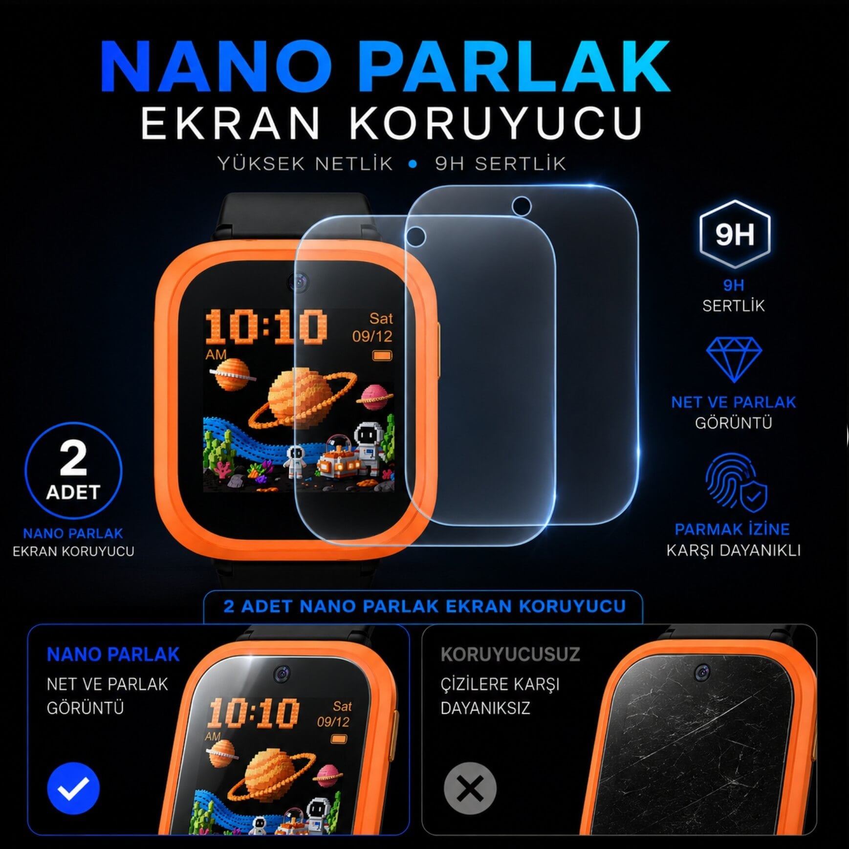 TCL Kids Watch K5 Ekran Koruyucu Nano