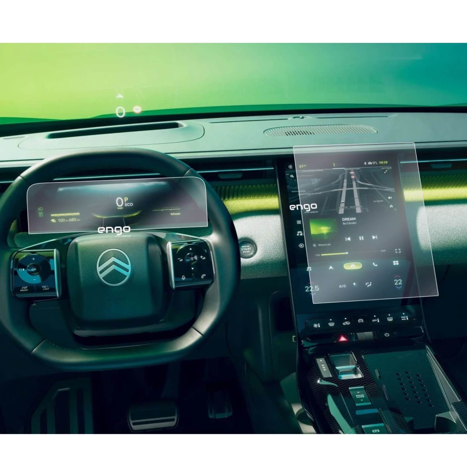 Citroen C5 Aircross Mat Ekran Koruyucu Multimedya Gösterge