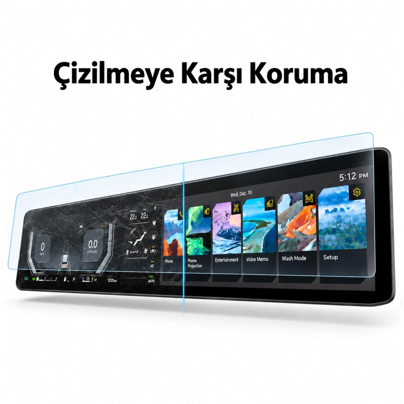 Kia EV2 12.3 İnç ekran koruyucu