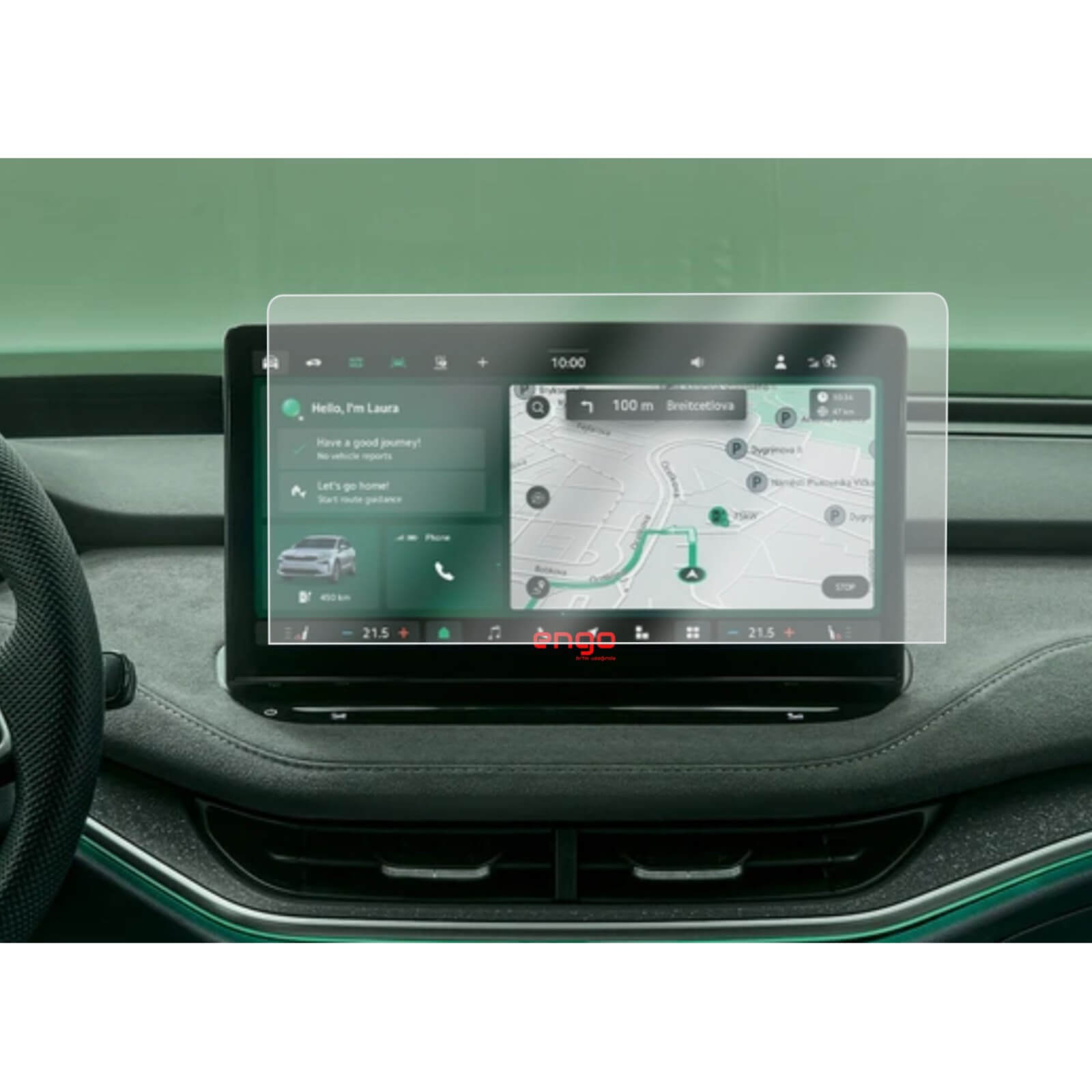 Skoda Elroq 13 inç Mat Ekran Koruyucu Multimedya Şeffaf
