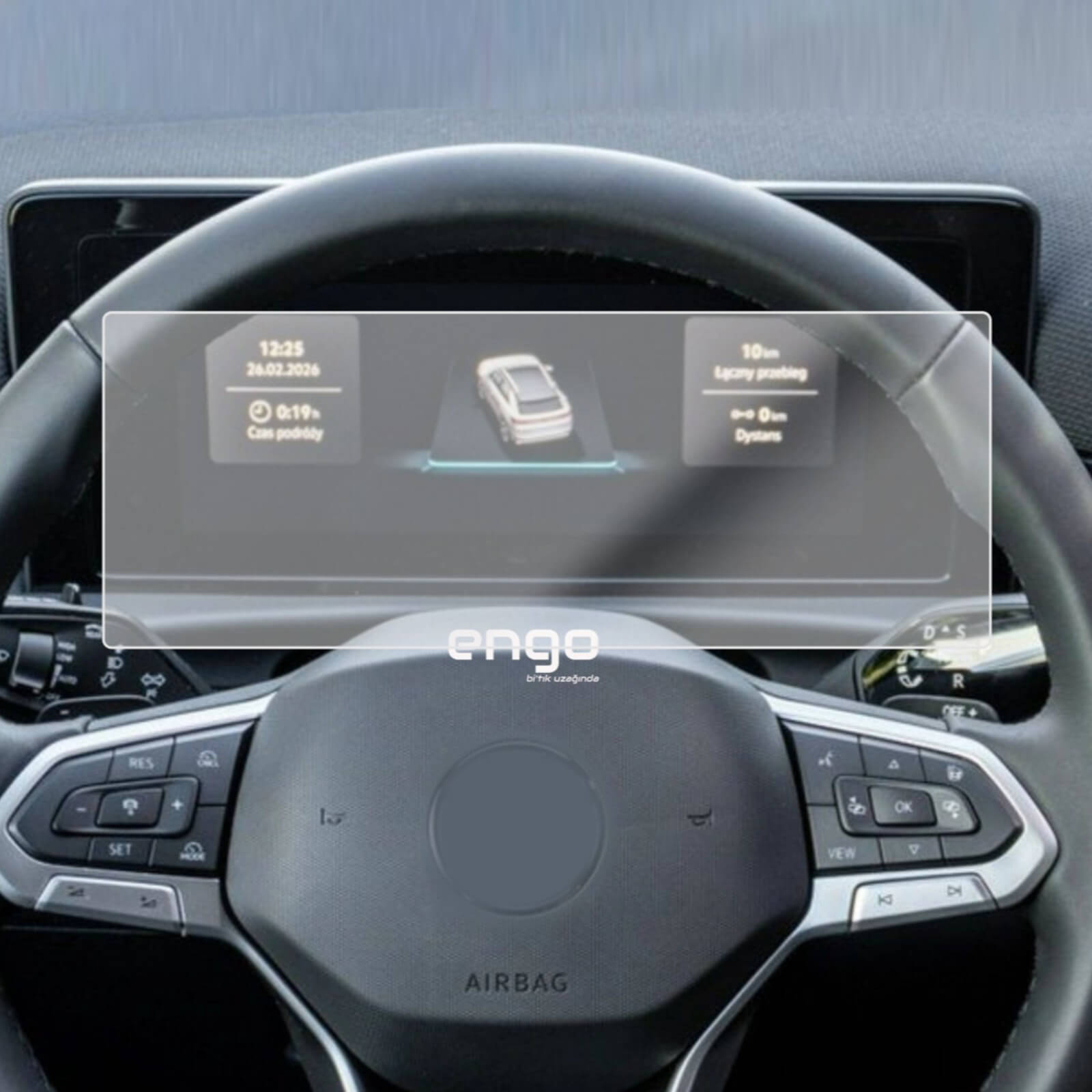 Volkswagen T-Roc Mat Ekran Koruyucu 10.25 inç Gösterge