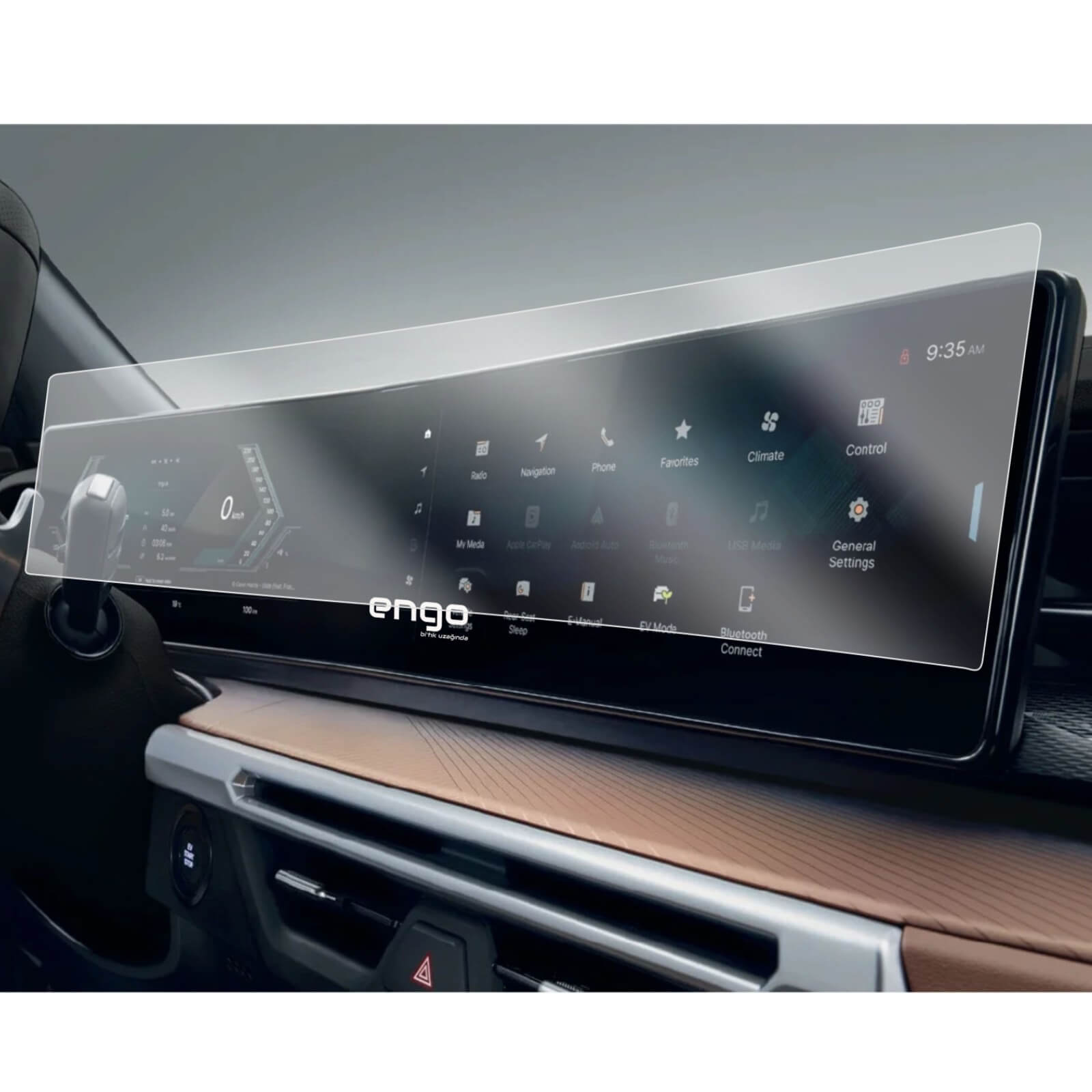 SsangYong Actyon 12.3 Mat Ekran Koruyucu Multimedya Gösterge