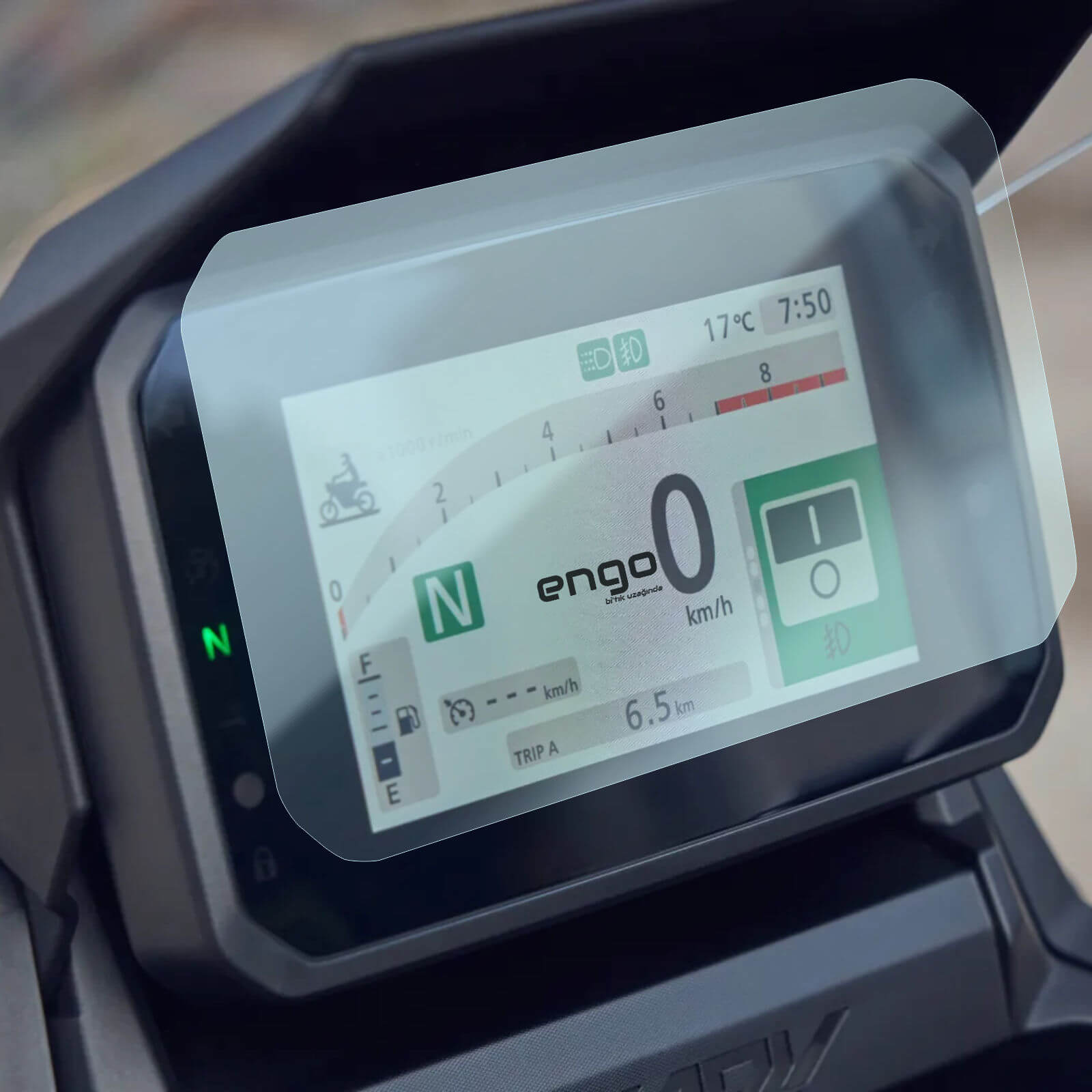 Honda X-ADV Ekran Koruyucu 5 inç 2025 9H Parlak Nano Şeffaf Engo