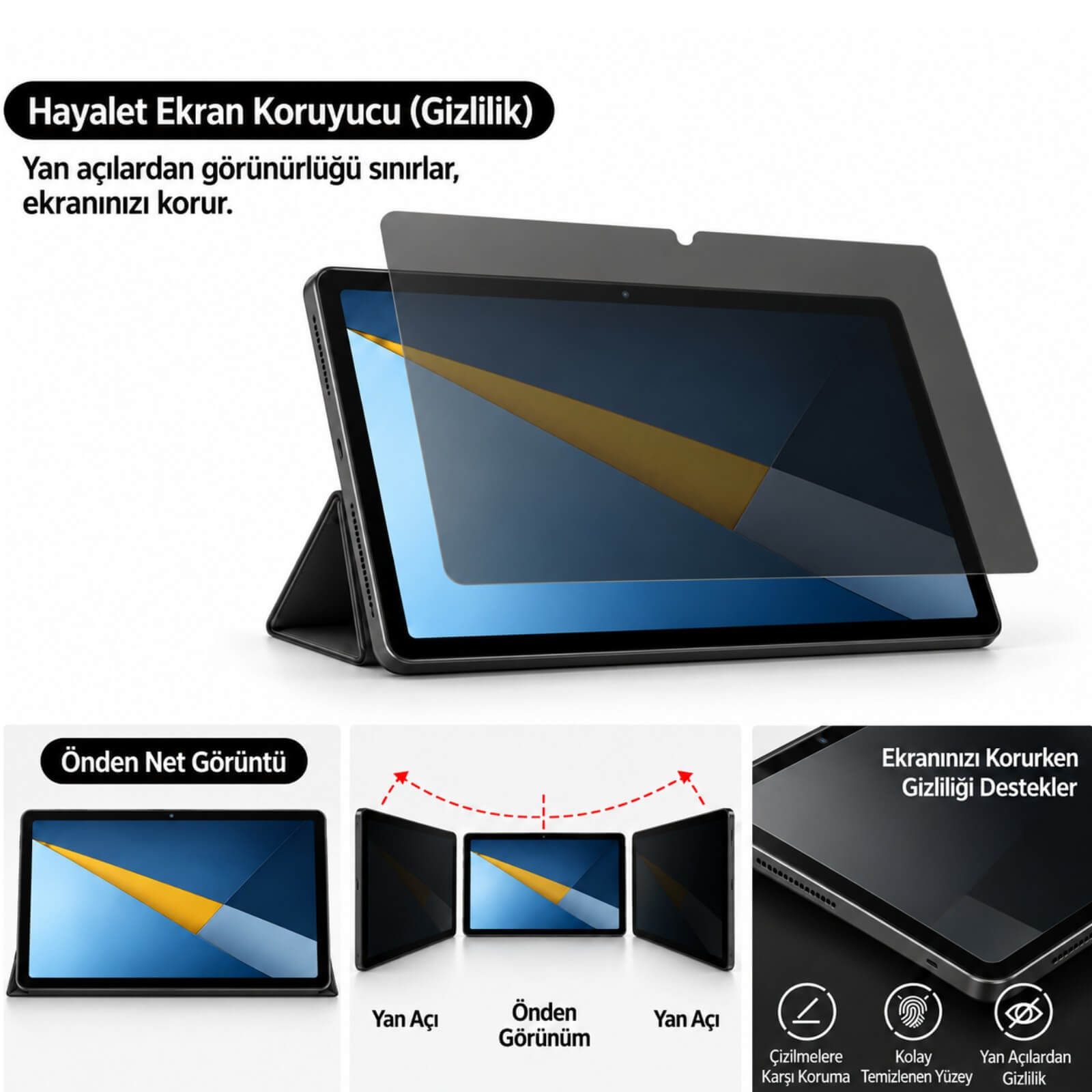 Poco Pad C1 İle Uyumlu Hayalet Ekran Koruyucu 9.7 İnç