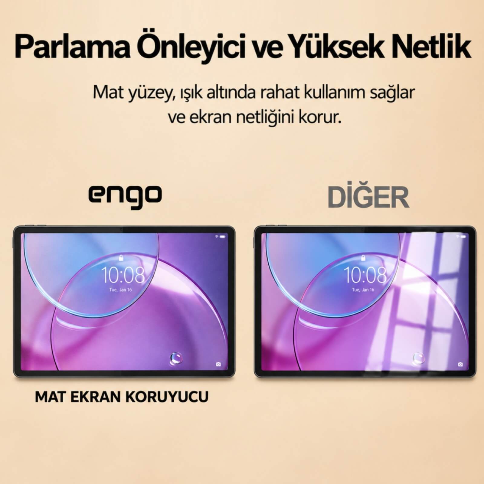 Lenovo Idea Tab Pro 2. Nesil 13 inç İle Uyumlu Mat Ekran Koruyucu Parmak İzi Bırakmayan Yansıma Ve Parlama Önleyici Koruma, 9H Kırılmaz Esnek Nano Cam
