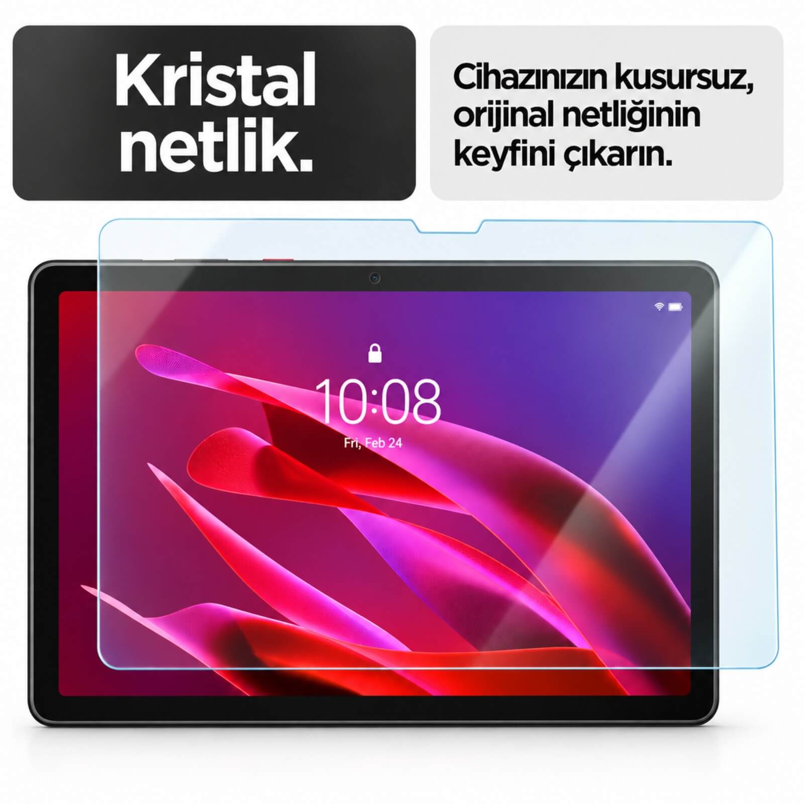 Lenovo ThinkTab X11 Ekran Koruyucu 10.9 İnç 9H Kırılmaz Esnek Nano Cam, Çizilmeye Ve Darbeye Dayanıklı Koruma, HD Şeffaf