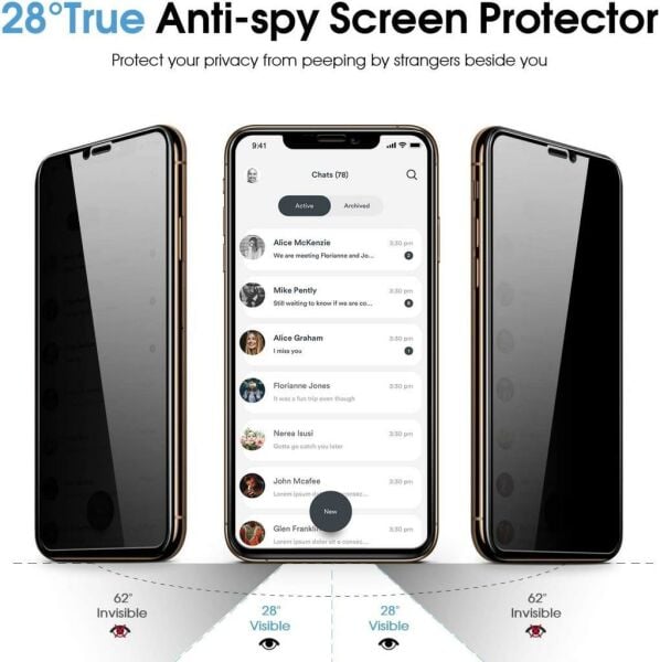 Apple iPhone 12 Pro Hayalet Ekran Koruyucu 5D Tam Kaplama