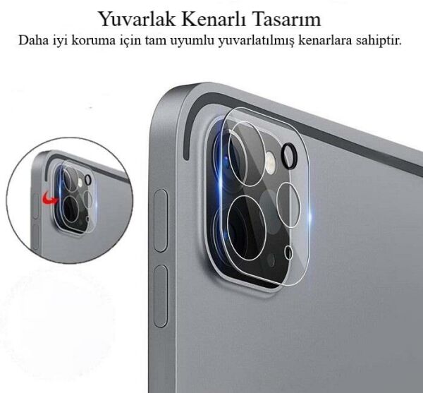 Apple iPad Pro 11 3.Nesil Kamera Koruyucu Temperli Cam