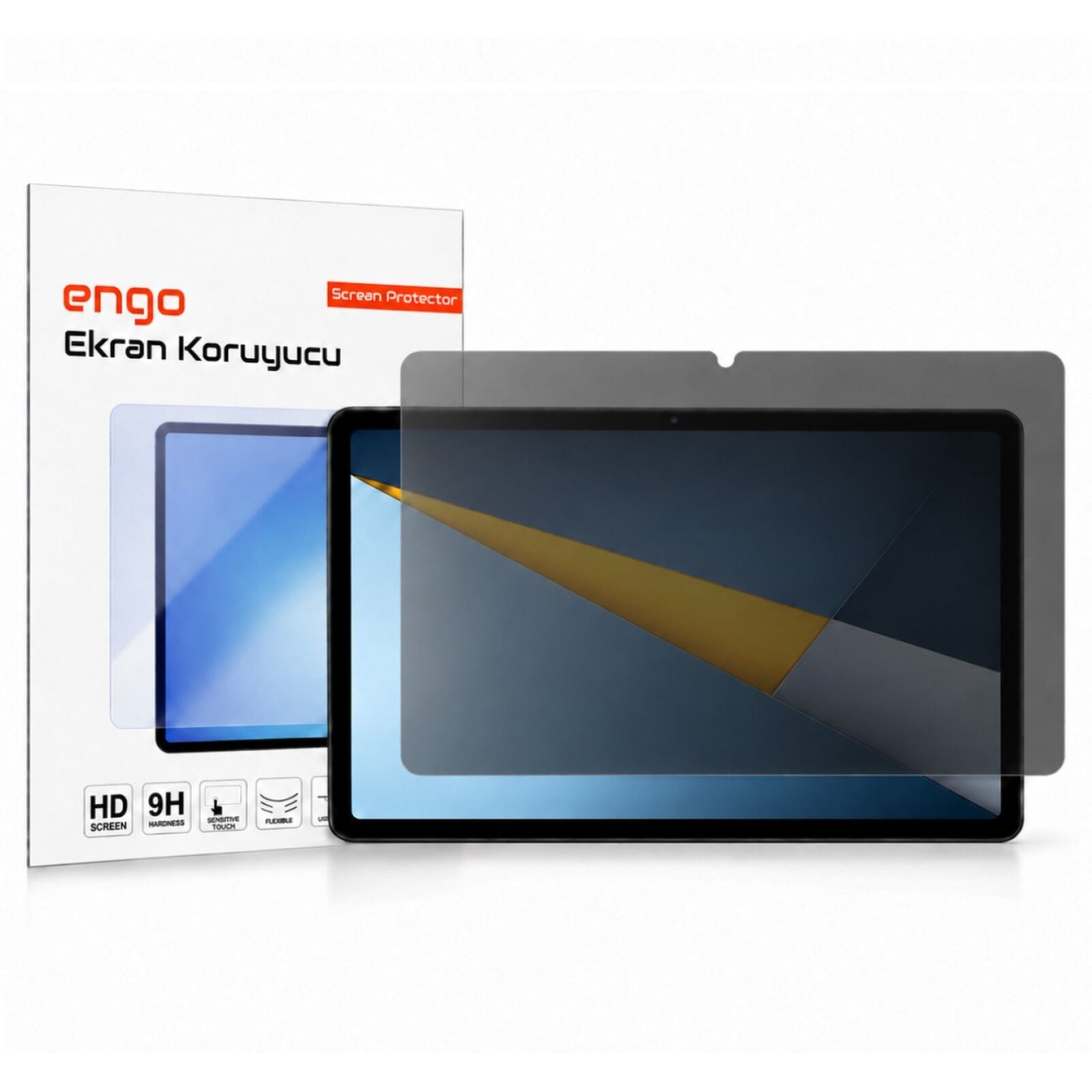 Poco Pad C1 Hayalet Ekran Koruyucu 9.7 İnç Yandan Görüşü Kısıtlayan Anti-Spy Gizlilik Filtresi, 9H Kırılmaz Esnek Nano Yapı, Parlama Önleyici Mat Yüzey