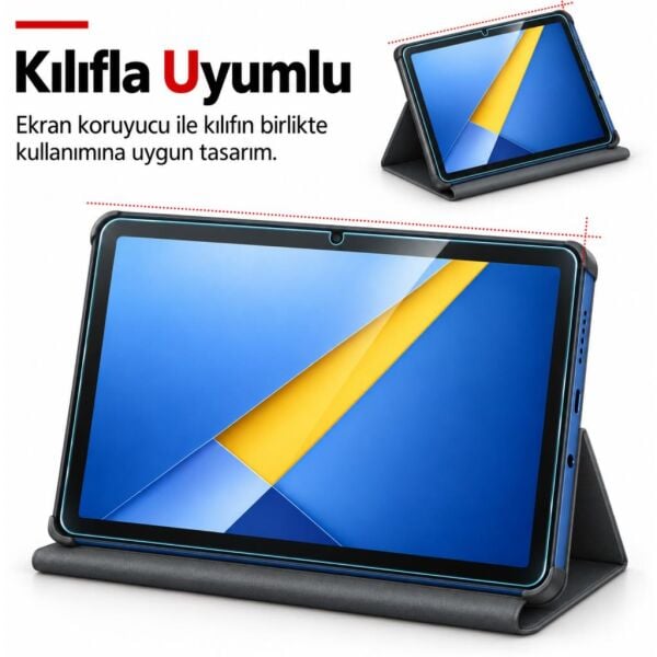 Poco Pad C1 Paperfeel Ekran Koruyucu 9.7 İnç Kağıt Hissi Veren Mat Dokulu Yüzey, Kalem Uyumlu, Not Alma ve Çizim İçin