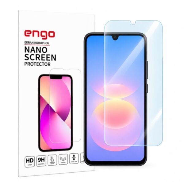 Samsung Galaxy A18 Ekran Koruyucu SM-A185F Nano Parlak 9H Kırılmaz Esnek Cam Çizilmeye Dayanıklı Şeffaf
