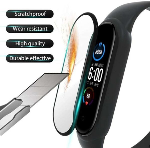 Xiaomi Mi Band 6 Ekran Koruyucu Tam Kaplayan Flexible Koruyucu