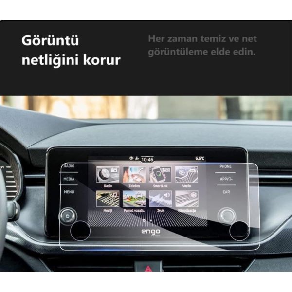Skoda Fabia 8 İnç Ekran Koruyucu Multimedya Bolero Nano