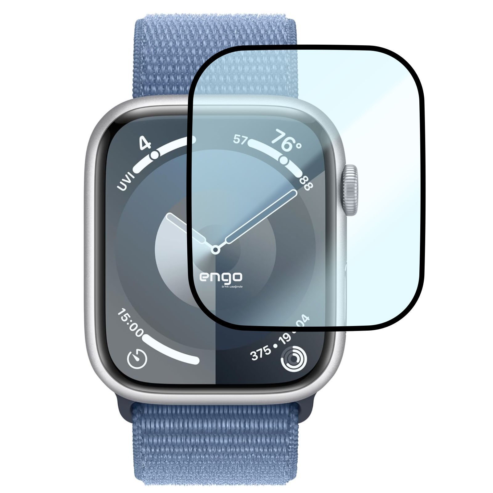 Apple Watch 9 45mm Ekran Koruyucu Flexible Tam Kaplama