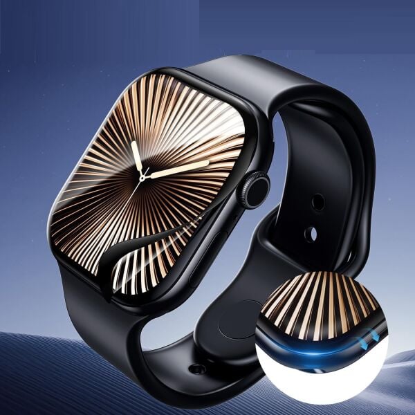 Apple Watch 9 45mm Ekran Koruyucu Flexible Tam Kaplama