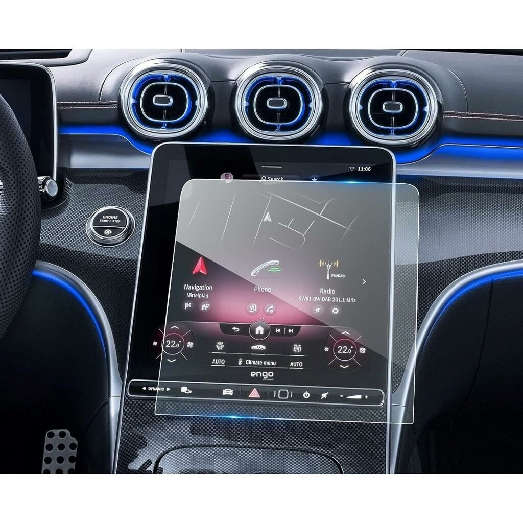 Mercedes EQE 300 12.8 inç Mat Ekran Koruyucu Multimedya