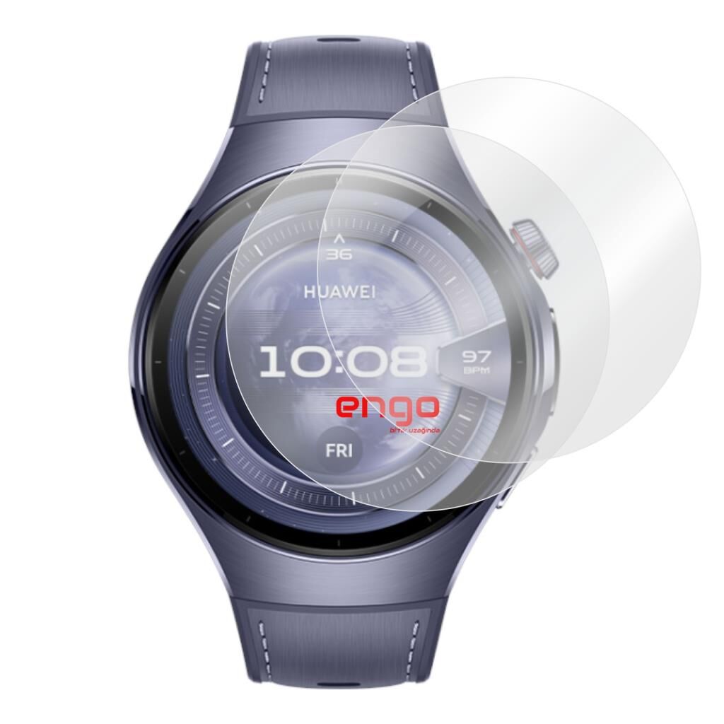 Huawei Watch GT 5 LTE 46 mm Şeffaf TPU Ekran Koruyucu 2'li
