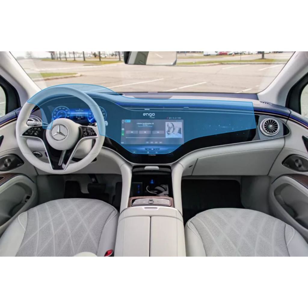 Mercedes EQS 450 Ekran Koruyucu Şeffaf Nano Tam Kaplama