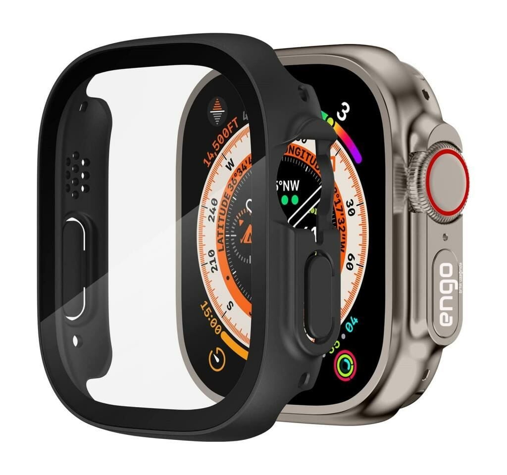 Apple Watch Ultra Kılıf Ekran Koruyucu 49mm Sert PC Kasa Kılıf