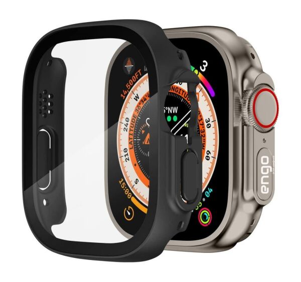 Apple Watch Ultra Kılıf Ekran Koruyucu 49mm Sert PC Kasa Kılıf