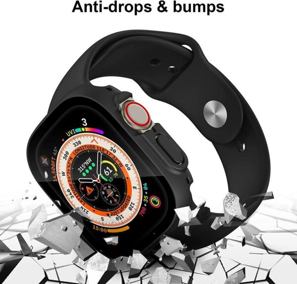 Apple Watch Ultra Kılıf Ekran Koruyucu 49mm Sert PC Kasa Kılıf