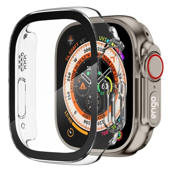 Apple Watch Ultra Kılıf Ekran Koruyucu 49mm Sert PC Kasa Kılıf