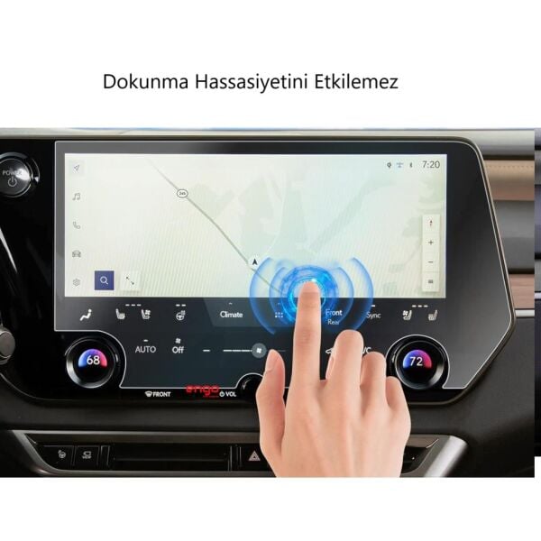 Lexus RZ 14 inç Ekran Koruyucu Multimedya Nano Parlak Şeffaf