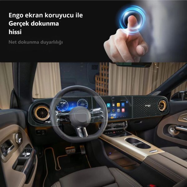 Mercedes CLA Ekran Koruyucu | CLA 220 CLA 350 | 4 Parça Set