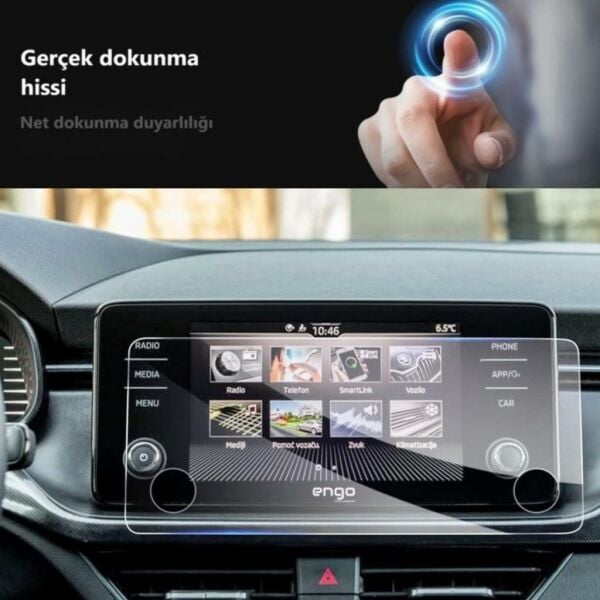 Skoda Scala 8.25 inç Multimedya Ekran Koruyucu Parlak | MK