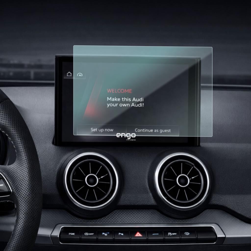 Audi Q2 9 inç Ekran Koruyucu Multimedya 9H Parlak Nano