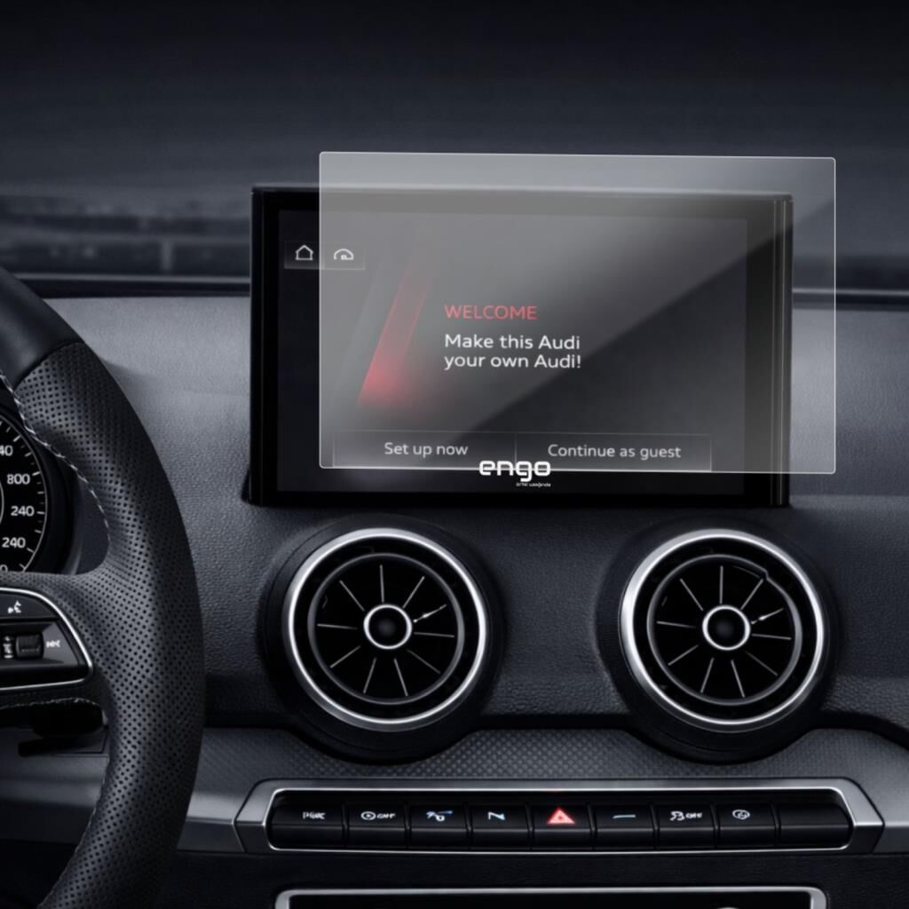 Audi Q2 9 inç Mat Ekran Koruyucu Multimedya 9H Nano