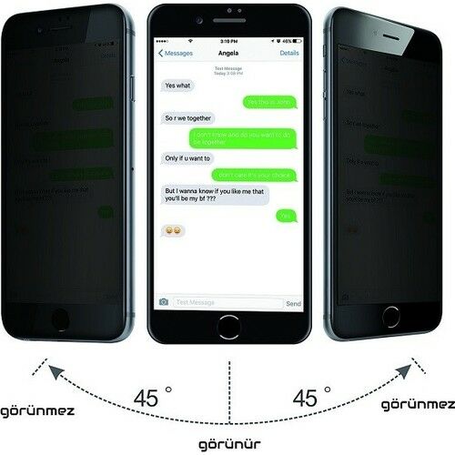 Apple iPhone 6 / 6s Hayalet Ekran Koruyucu 5D Temperli Cam Siyah