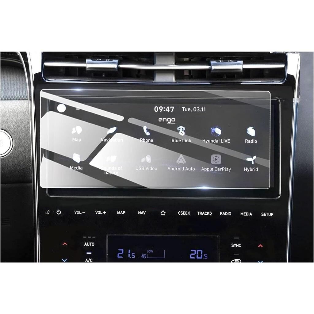 Hyundai Tucson 10.25 İnç Mat Ekran Koruyucu Multimedya 2021
