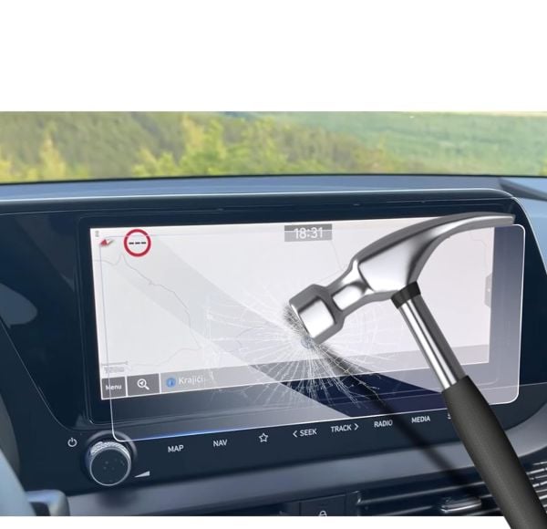 Hyundai i20 10.25 İnç Mat Ekran Koruyucu Multimedya Şeffaf