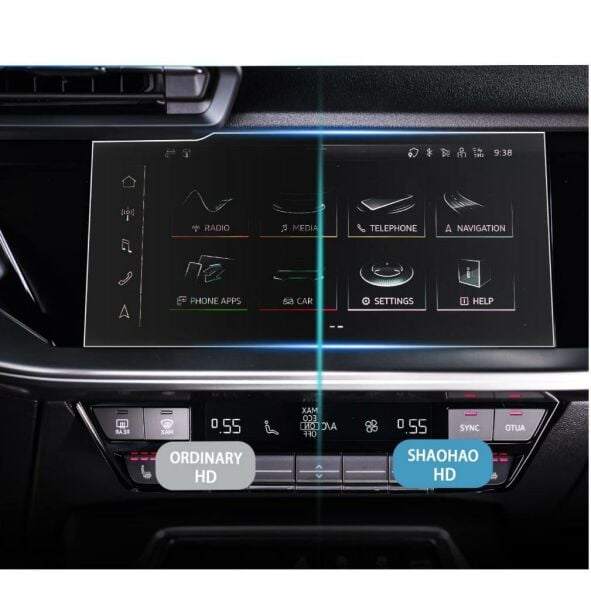 Audi S3 Ekran Koruyucu 10.1 inç Multimedya Nano Şeffaf