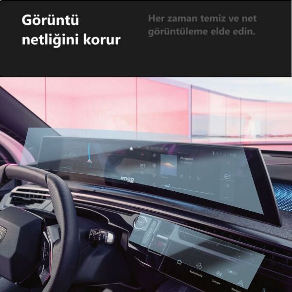 Peugeot 5008 GT Ekran Koruyucu 21 inç i-Cockpit Klima Ekranı