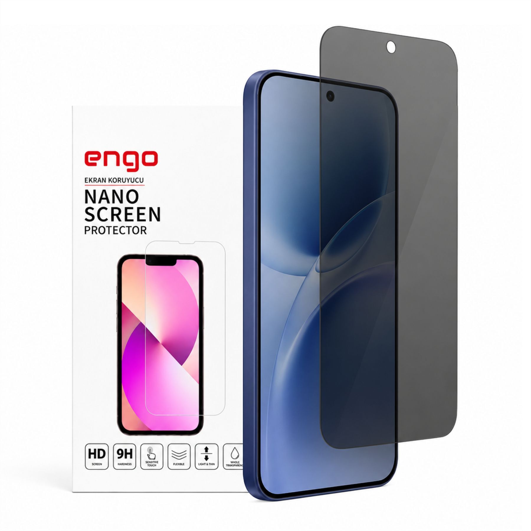 Vivo V70 FE Hayalet Ekran Koruyucu 9H Nano Anti Spy V2550
